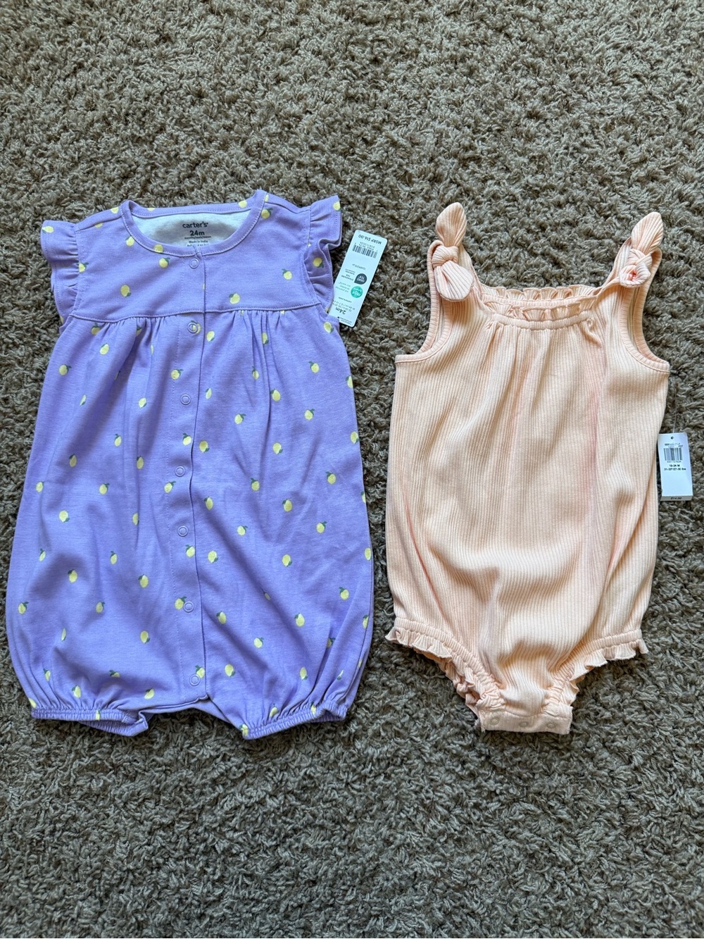 NWT 18-24 Month Carter’s and Old Navy Rompers